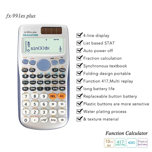 FX-991ES Plus 1st Edit Functional Scientific 10+2Digit Calculator Student