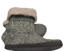 Fairisle Sweater Knit Bootie Slippers Size Large 9-10 New NWT