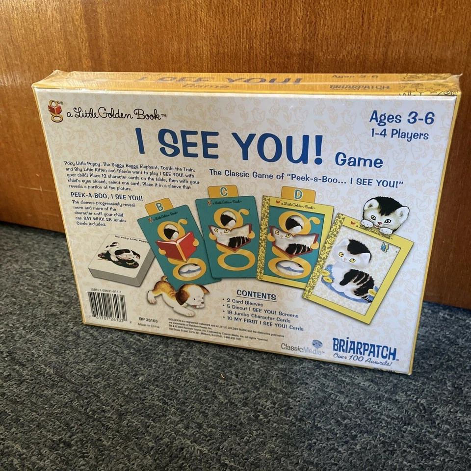 *New Sealed* A Little Golden Book I See You! Card Game Peek-a-Boo... I See You! - Image 2 of 4