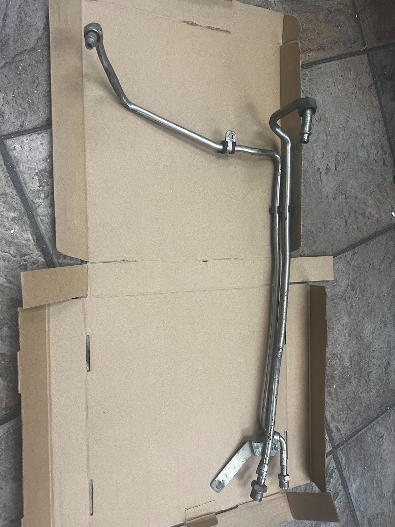 FERRARI F430 AC AIR CONDITIONING CONDENSER (2) FRONT HOSES TUBES LINES OEM