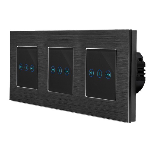 Touch Lichtschalter Steckdosen Wechselschalter Dimmer USB Alurahmen LUXUS-TIME - Bild 96 von 123