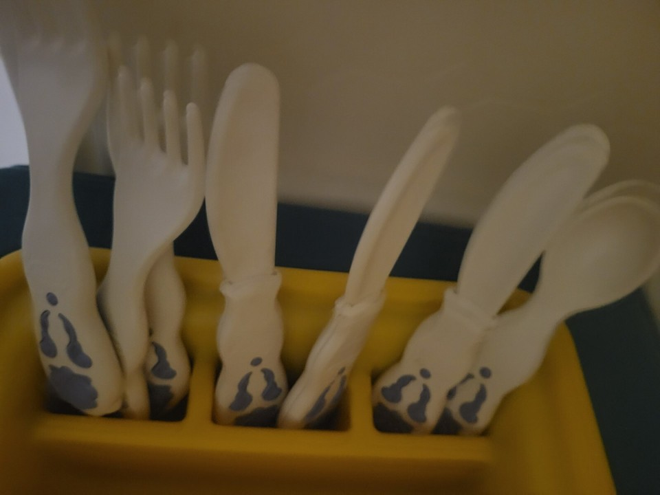 Vintage Little Tikes Country Kitchen Phone, Dish rack, Pitcher, Plates