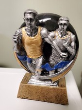 Track trophy or award, running, with engraving, about 4.5" tall nice color, Male