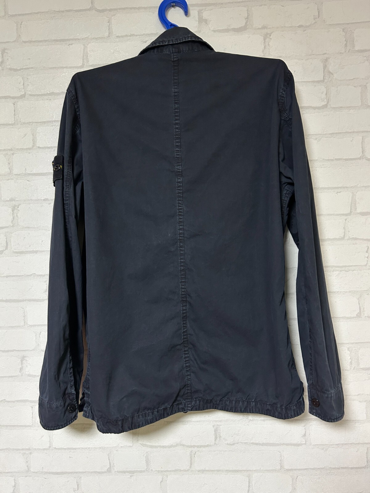 Stone Island Garment Dyed Overshirt Navy Blue Size M image 2