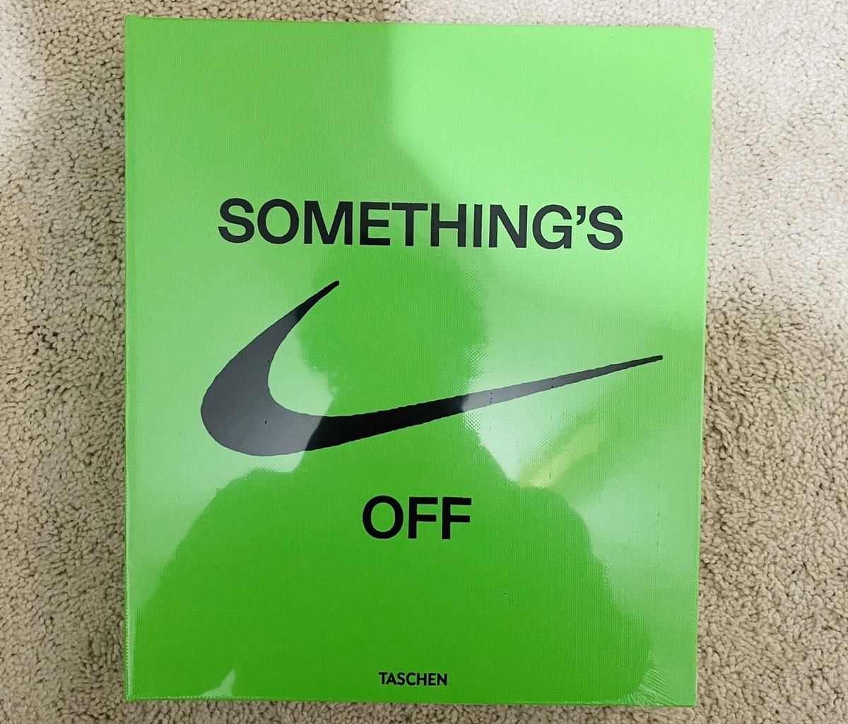 IN HAND VIRGIL ABLOH X NIKE ICONS SOMETHING'S OFF WHITE BOOK