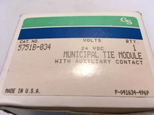 Edwards 5751B-034 Municipal Tie Module with Auxiliary Contact 24 VDC