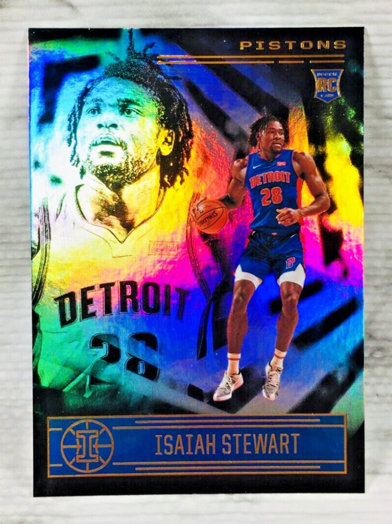 2020-21 PANINI ILLUSIONS BASKETBALL #172 ISAIAH STEWART RC ROOKIE CARD (PISTONS)