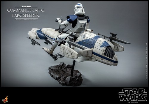 COMMANDER APPO & BARC SPEEDER~1/6 FIGURE SET~TMS076~HOT TOYS~MIBS - Picture 8 of 11