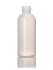 2 oz Natural Semi-Translucent HDPE Plastic Bottle with Polytop Flip Spout