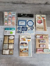 Scrapbook Stickers LOT -  Love Family Phrases Emphora 3D Retired - NEW #34