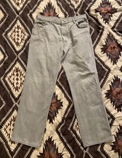 Vintage 80s Levi’s 557 For Cowboys Bootcut Grey Denim Made In USA 38x31 (35x31)