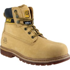 Image of Caterpillar Mens Holton Safety Boots Honey Size 7