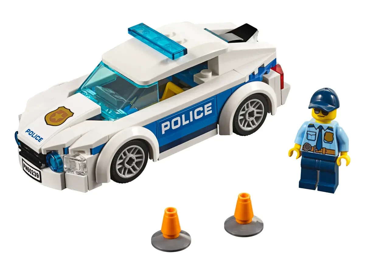 Lego Police Patrol Car 60239 Town Minifigure Building Set