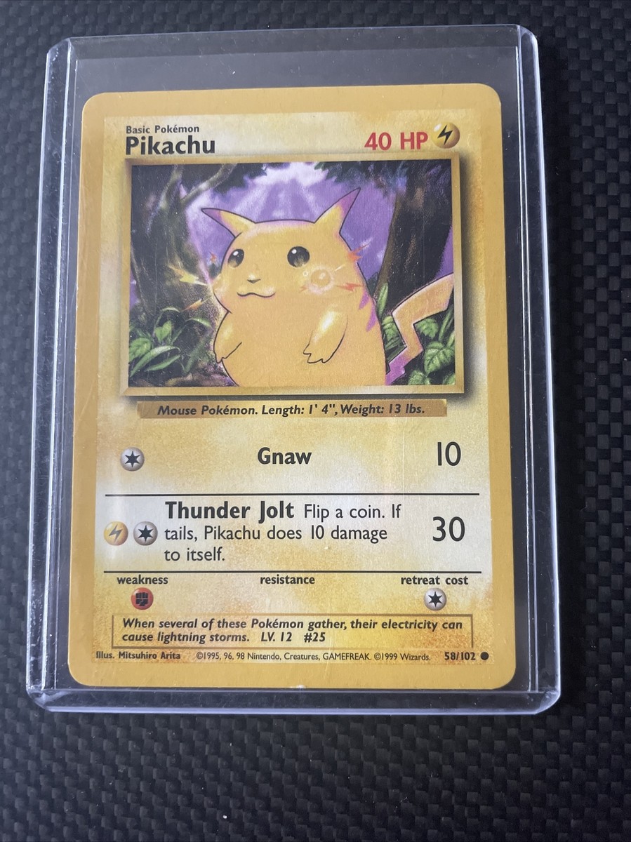 Pikachu Pokemon 1995 1st Edition Base Set Pokémon card | eBay