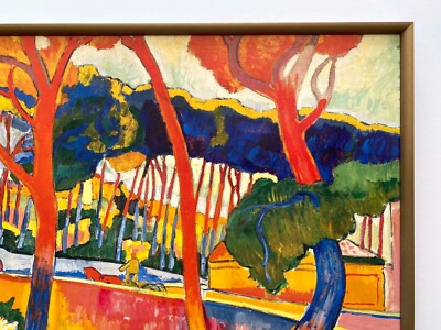 ANDRE DERAIN RARE 1990 LITHOGRAPH PRINT FRAMED LRG EXHBT POSTER 