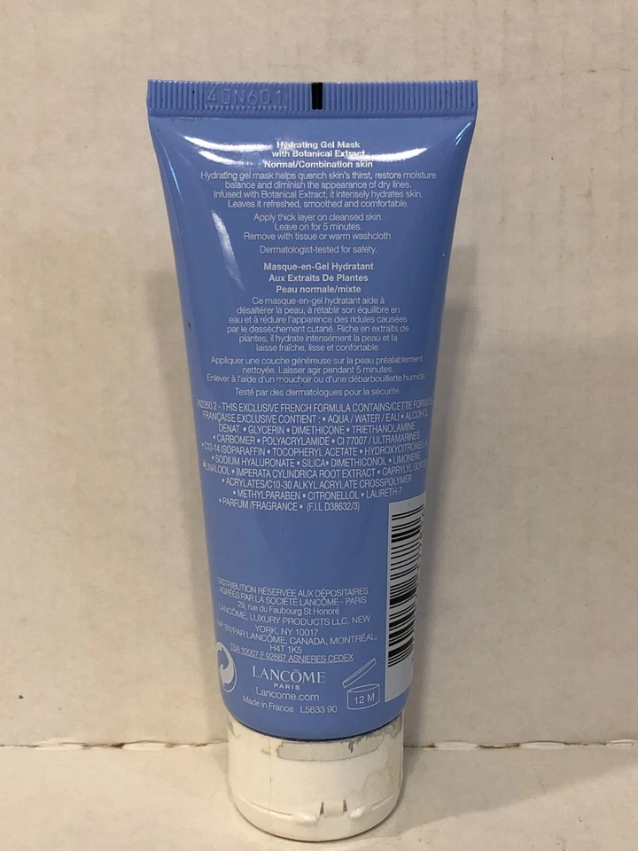 Lancome Hydra Mascarilla Intensa Gel Hidratante Mascarilla Unisex 100 ml 3,38 oz Foto 3 de 4