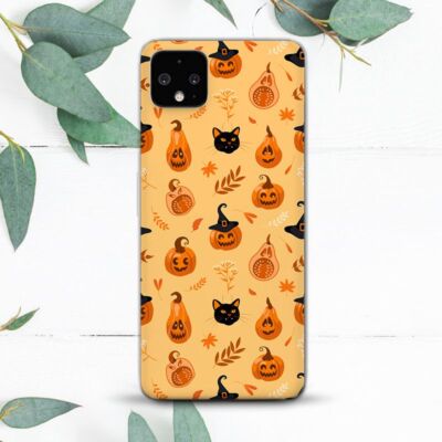Halloween Pumpkin Cat Autumn Case For Google Pixel 2 3 3a 4 4a 5 6 7 8 XL