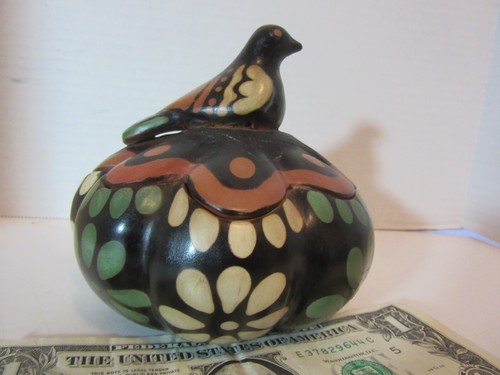 Peruvian ceramic bird covered bo NEW with tag 5" X 5" retail $28.00 - Picture 3 of 7
