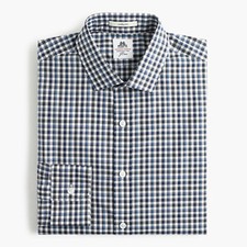 Thomas Mason for J.Crew Ludlow Shirt in Baltic Tattersall XS 188