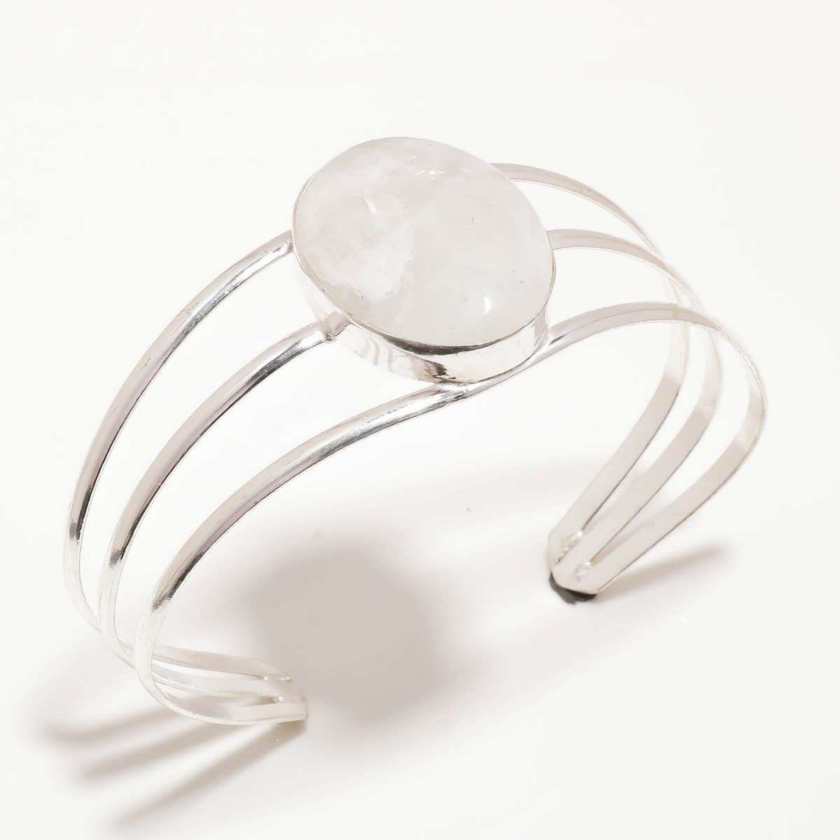 Cuff Bracelet White Moonstone Bracelet Paparazzi Moonstone