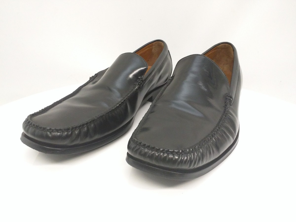 Cole Haan Black Leather Slip On Loafer Casual Dress Shoes  display picture 1