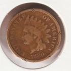 US Rare Old West 1880 Indian Head Penny Coin American Collection Shield Cent USA