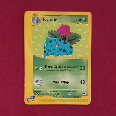 Nintendo Ivysaur 82/165 Expedition E-Reader Pokémon TCG Karte 80 KP Englisch
