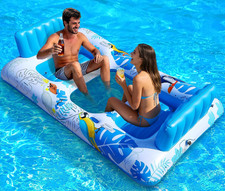 2 Person Inflatable Pool Float Adult,Extra Large Inflatable Float