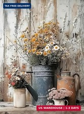 Diamond Painting Kits for Adults - Rustic Flowers Daisy DIY 5D Diamond Art Kits