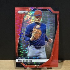 2025 Panini Prizm Ryan Clifford /399 Red Pulsar Parallel New York Mets RC SP