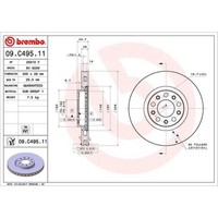 Brembo 2X Bremsscheibe Vorne Ø305 Mm InnenbelüFtet FüR Alfa Romeo Giulia 952_