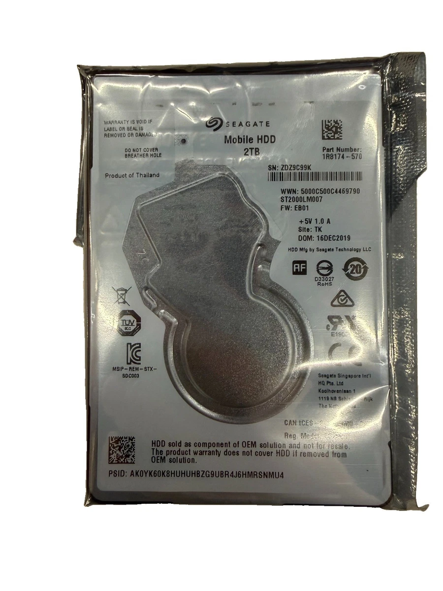 Internal Hard Disk Drives 128 MB Cache 2TB Storage Capacity for
