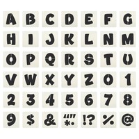 "FüR 3\" Letter Schablonen, Quadratisch, 42 StüCk"