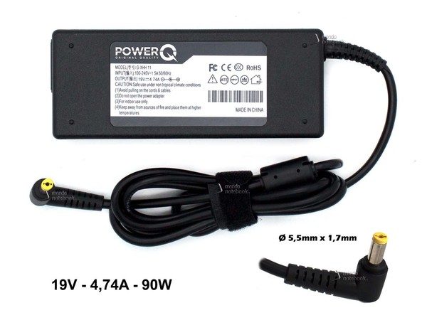 Netzteil Powerq 90W 19V 4,74A (5,5X1,7Mm) FüR Packard Bell Easynote TM85-image