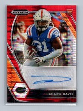 2021 Panini Prizm Draft Picks #DPA-SDA Shawn Davis Autographs Red Pulsar #/15