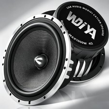 Altavoces para automóvil 6,5 pulgadas 1000 W potencia máxima fibra de carbono WDiYA actualización cono woofers