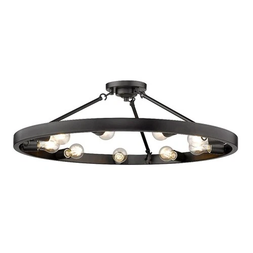 Golden Lighting - Nine Light Semi-Flush Mount - Semi-flush - Castile 9 Light - Picture 1 of 4