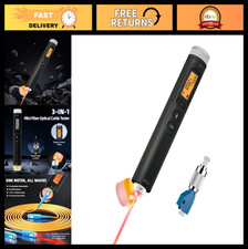 3-in-1 Fiber Optic Tester, 30KM Visual Fault Locator, Optical Power Meter, LCD D
