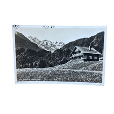 Postkarte AK Oberstdorf Karatbichel Café Ski Hütte Ungelaufen