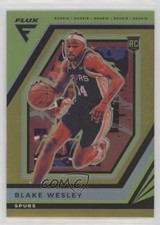 2022-23 Panini Flux Rookies Gold Prizm 10/10 Blake Wesley #221 16a2