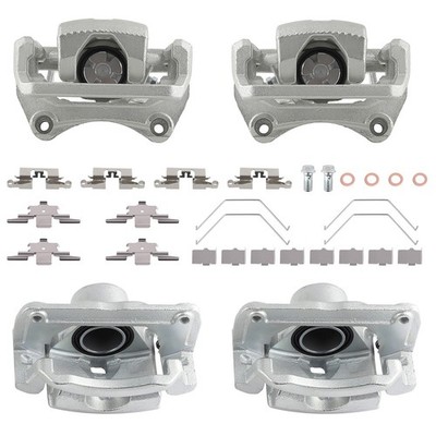 2 Sets Brake Calipers Complete for Mazda 6 Mercury Milan 2006-2013 Front Rear