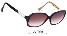 SFx Replacement Sunglass Lenses fits Coach HC8019 Beatrice - 58mm Wide