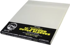100 12 Vinyl Record Outer Sleeves Extra Thick Resealable - Super Clear, Archi...