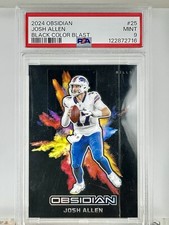 2024 Panini Obsidian Josh Allen Color Blast SSP PSA 9 🔥 Case Hit Bills