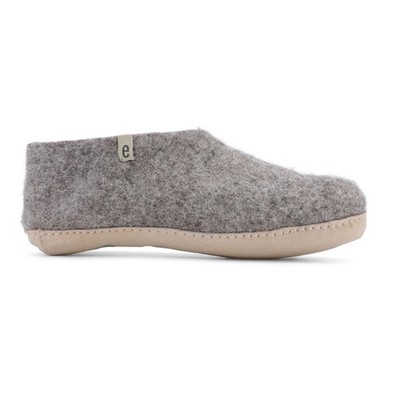 Egos Copenhagen Felt Slipper Shoe Classic made from Sheep Wool Natural Grey