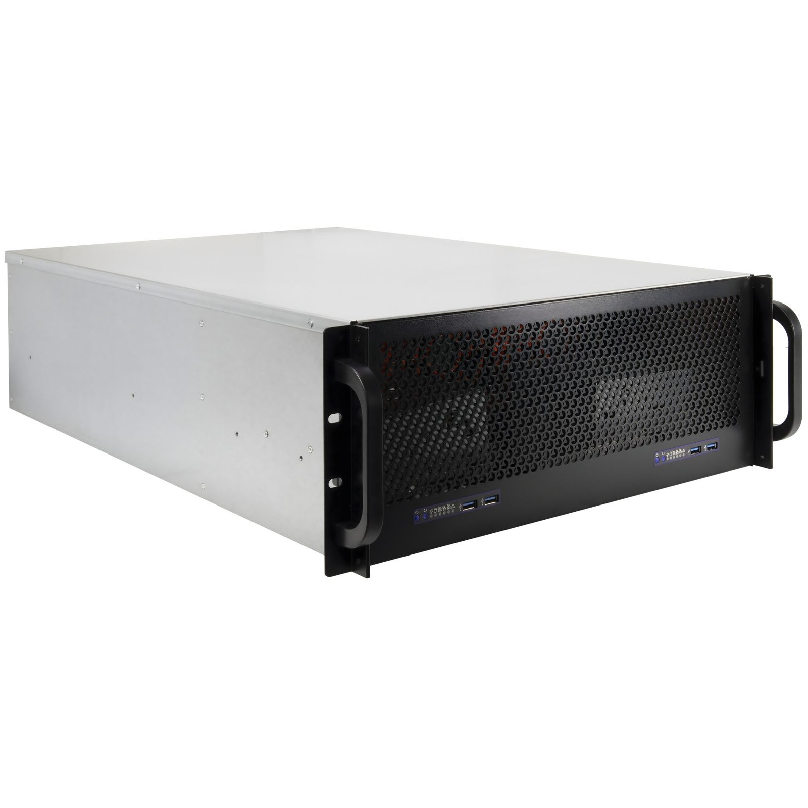 Inter-Tech Schwarz Server 4U-465M2 Dual Mini-Itx 6 Bays 4U Rack - Bild 2