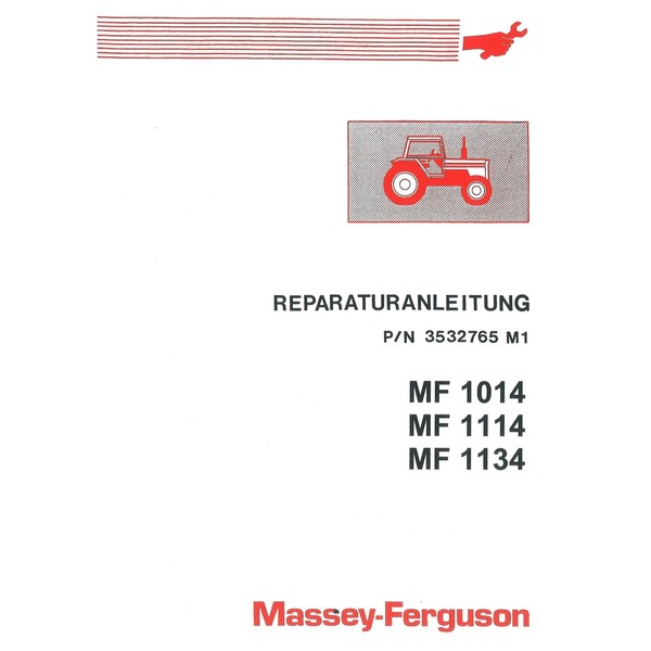Massey Ferguson MF1014 1114 1134 Traktor Reparaturanleitung Werkstatthandbuch-image