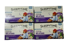 4 X Celestial Seasonings SLEEPYTIME MELATONIN Tea, 18 Bags, May/26, 0.75 oz each