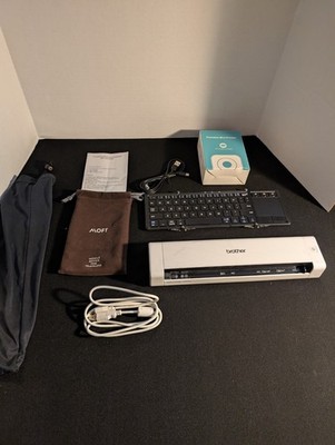 Moft Keyboard W/ Brother Portable Scanner and A Portable Mini Printer Open Box