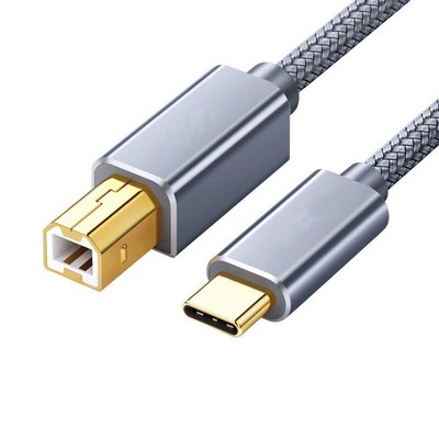 1.6-5FT USB-C to USB-B 2.0 Cable Type C Cord For Canon Brother Printer Scanner